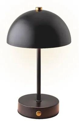 Produktbild von Tischleuchte Schwarz 25cm Höhe batteriebetrieben, integrierte LED Kalt- und Warmweiß