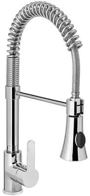 Obrázok produktu pre Kúpeľňová batéria – Výsuvná sprchová hubica – Otočná o 360° – Nerezová kúpeľňová batéria, výška 445 mm