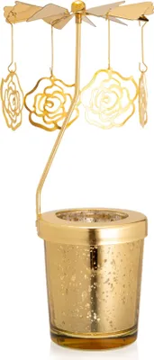 Image de Chandelier, récipient décoratif pour bougies, roses