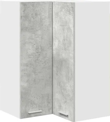 Image de vidaXL Armoire suspendue gris béton et blanc 57 x 57 x 80 cm Bois composite