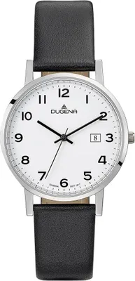 Produktbild von Dugena 4460737 Herren-Armbanduhr, Edelstahl-Gehäuse, Leder-Armband