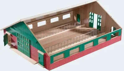 Produktbild von Van ManenViehstall Holz 73x60x27 cm im Maßstab 1:32