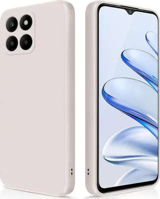 Produktbild von Silikon Hülle für Honor 70 Lite Flüssigsilikon Dünn Gel Gummi Matt Kratzfeste Schutzhülle Weiß