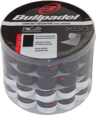 Zdjęcie produktu dla Bullpadel Overgrip GB-1201 BOX X50 Black White