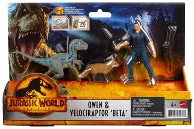 Obrázok produktu pre Mattel - Jurassic World Dominion Owen & Velociraptor / from Assort