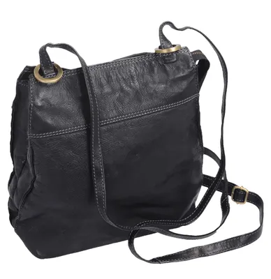 Produktbild von schwarze Tasche Rucksack Kombination Vintage-Leder