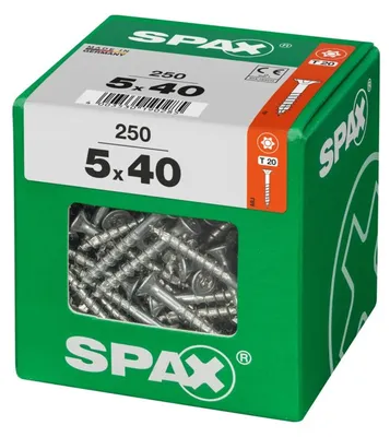 Obrázok produktu pre Univerzálne skrutky Spax 5,0 x 40 mm TX 20 - 250 ks.