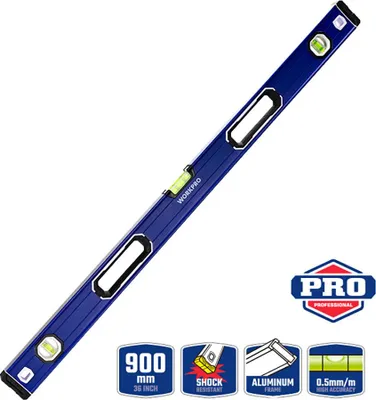 Obrázek produktu pro Vodováha s magnetickou základnou, 90 cm