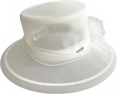Produktbild von Seeberger Hut Organzahut Damenhut Stoffhut Hochzeitshut weiß ivory Standesamt ivory