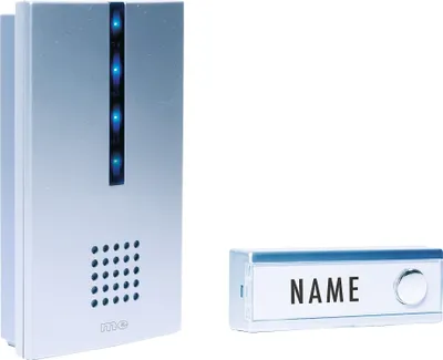 Obrázok produktu pre m-e FG-6.2 Bezdrôtový zvonček s vizuálnym indikátorom zvonenia (41102)