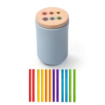 Produktbild von Montessori Sortierspielzeug für Kinder 1-3 Jahre – Farbe & Form, Holz