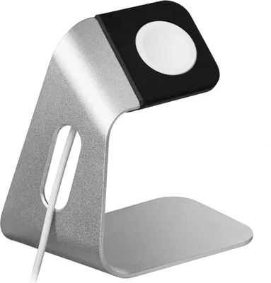 Image de Eko, station de recharge moderne et robuste pour Apple Watch en acier, argenté