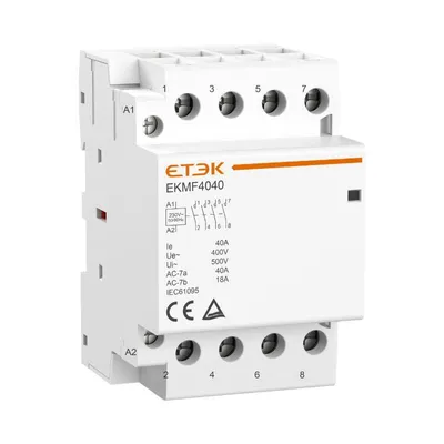 Produktbild von Installationsschütz 40A 4-polig 4 Schließer (4NO) 230V AC · DIN-Hutschienen-Schütz