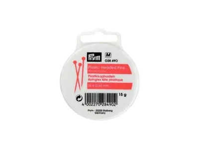 Produktbild von Prym Plastikkopfstecknadeln 0,65 x 34 mm bunt