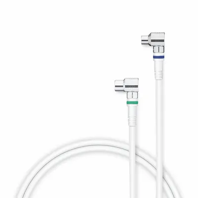 Produktbild von Nedis Koaxial Kabel - Telenet / Ziggo - IEC (Coax) Stecker - IEC (Coax) Buchse - Bronze Plattiert - 75 Ohm - 4-fach geschirmt - 1.50 m - Rund - PVC - Weiss - Box