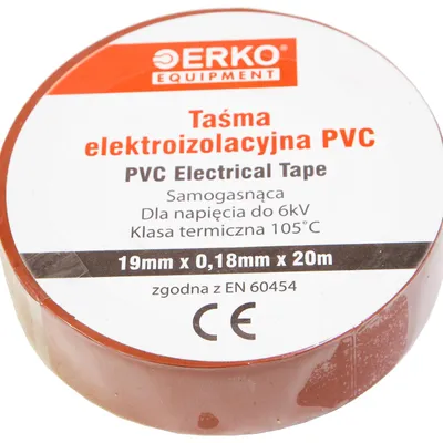 Image de Ruban isolant ERKO 19mm 20m marron