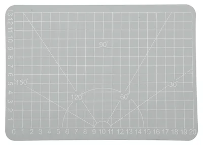 Schneidematte selbstheilend, grau, 10,5 x 7,5 cm, PVC