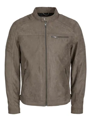 Image de Veste en similicuir Biker Blouson Bomber JJEROCKY Veste de transition |
