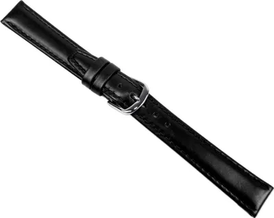 Produktbild von Uhrenarmband Kalbsleder schwarz Seidenmatt Herzog 20760S, Stegbreite:18mm