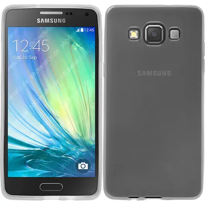Produktbild von PhoneNatic Case kompatibel mit Samsung Galaxy A5 (A500) - weiß Silikon Hülle transparent + 2 Schutzfolien