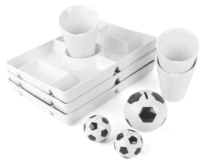 Produktbild von 8-tlg. Porzellan Fussball Fanset Holst Porzellan/Germany