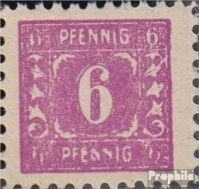 Produktbild von Briefmarken Sowjetische Zone (All.Bes.) 1945 Mi 9XII, EN in PFENNIG verstümmelt (Feld 51) postfrisch Mecklenburg 1.Ausgabe