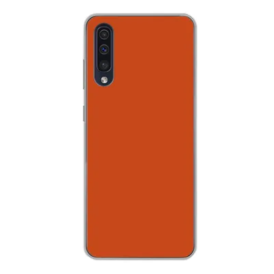 Produktbild von MuchoWow® Handyhülle Schutzhülle Hülle für Samsung Galaxy A50 Sienna - Erde - Farben - Massiv Silikon Softcase Handy Hülle - Mobiltelefonhülle