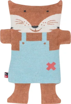 Produktbild von Körnerkissen Fuchs mit Dinkelspelz-Füllung Farbe Blau 16x29cm von David Fussenegger