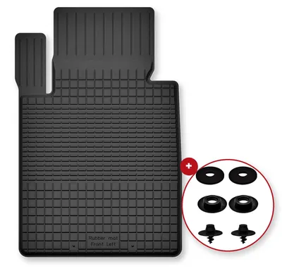 Zdjęcie produktu dla Dywanik gumowy kierowcy do BMW X3 E83 2003-2010 (SUV) – czarne, dobierane – Wielganizator Semi-Universal