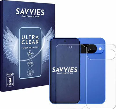 Produktbild von 6x Für Google Pixel 10 (Display+Rückseite) Schutzfolie Savvies Displayschutz Display Schutz Folie Klar Transparent