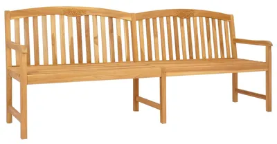 Produktbild von Handgefertigte Rosenbank Natur 228 x 60 x 90 cm Massivholz Teak