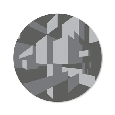 Produktbild von MuchoWow® Mauspad Mousepad 3D - Muster - Schwarz und Weiß 30x30 cm - Mousepads - Maus Mat - Pad - Mausunterlage - Tischunterlage - Schreibtischmatten