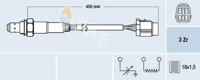 Produktbild von FAE Lambdasonde für SUBARU FORESTER (SG) 77478