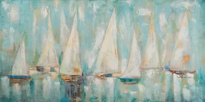 Produktbild von ArtUniverse Leinwandbild Segelregatta 70 x 140 cm
