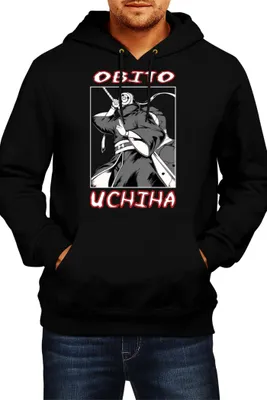Obrázek produktu pro Pánská Mikina S Kapucí Japan Animation Manga Anime Comics Naruto Obito Uchiha, Man L / Černá