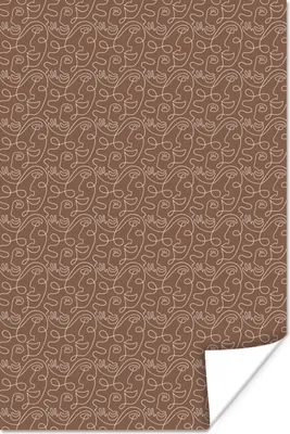 Produktbild von MuchoWow® Poster Porträt - Muster - Abstrakt 80x120 cm - Papierdruck