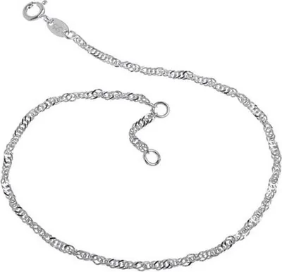Produktbild von SILBERKETTEN STORE Fußkette Singapur 2,3mm - 925 Silber, Länge wählbar von 23-30cm - 30cm