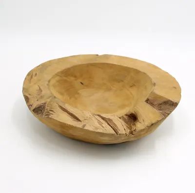 Produktbild von Boltze Schale Teak Deko Gefäß Braun Teakholz Schüssel Rund 3245300