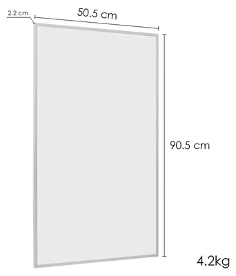 Produktbild von Infrarot-Heizpaneel – 600 Watt – Wandmontage – 50,5 x 90,5 cm – Weiß – Energieeffizient