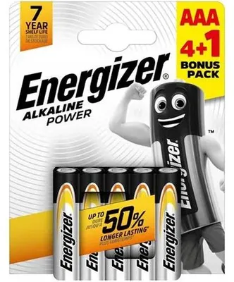Batéria, AAA mikro, 4+1 ks, ENERGIZER "Alkaline Power"