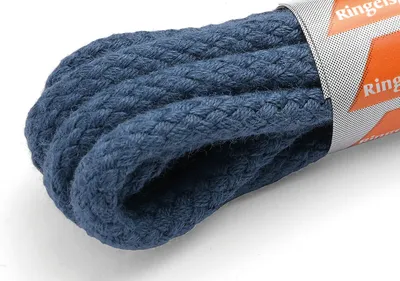 Produktbild von RINGELSPITZ - Kordel Schnürsenkel – Robust und Stilvoll für Jeden Tag - 75 cm, jeansblau