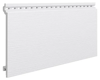 Obrázok produktu pre VOX Kerrafront FS-101 PR – plastové fasádne panely na vonkajšie obklady – obklad v drevenom vzhľade, odolný voči poveternostným vplyvom – 295 x 20,4 cm, sada 2 ks – biela