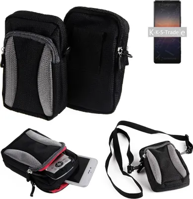 Produktbild von K-S-Trade Schutz-Hülle kompatibel mit Samsung Galaxy S9 Duos  Handy Gürteltasche Umhängetasche mit Zusatzfach schwarz