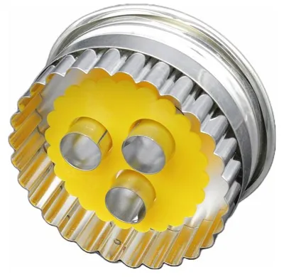 Productafbeelding van Linzerkoekjesvorm, 7 cm diameter, los, metalen uitsteker