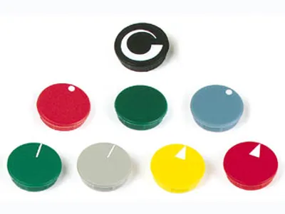 Image de Couvercle pour bouton de 28 mm (noir)