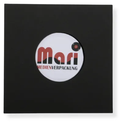 Produktbild von Single 7 Zoll Premium anthrazit/schwarz Innenhüllen 180 x 180 mm für Vinyl Schallplatten ungefüttert 80 g Papier mit Innenloch 2000 Stück