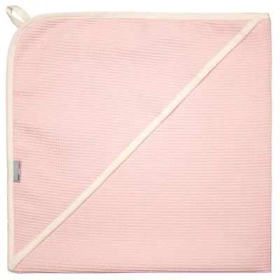 Image de Serviette de bain à capuche Luna - 75 x 75 cm - Rose | par SEVIRA KIDS