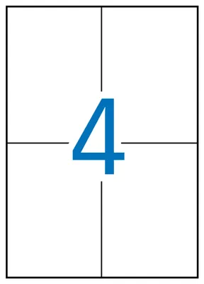 Produktbild von APLI 12991 Permanent-Etiketten, 105,0 x 148,0 mm, 20 Blatt