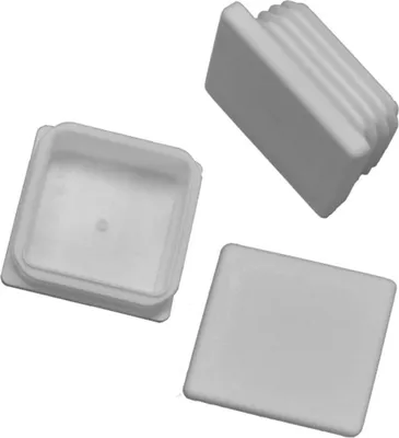 Produktbild von 20 x Lamellenstopfen Vierkantrohrstopfen 50 x 50 mm (Außen) Stopfen WEISS