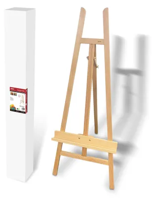Obrázek produktu pro ARTIX PAINTS, stojan na malování, 140 cm, přírodní barva, stojan, vhodný pro olejomalbu a akvarel, sada 3 kusů